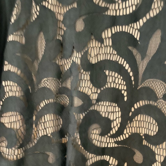 Black Top with Lace Detail, Size M - Picture 2 of 4